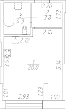 Планировка: Студия · 28,1 м²