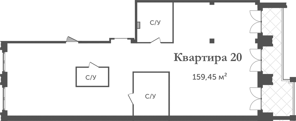 Планировка: Своб. план. · 167,81 м²
