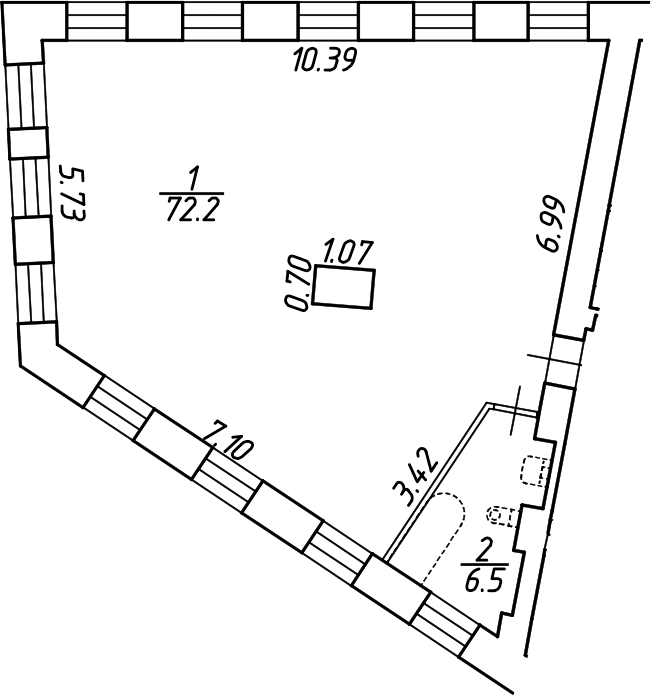 Планировка: Своб. план. · 78,7 м²